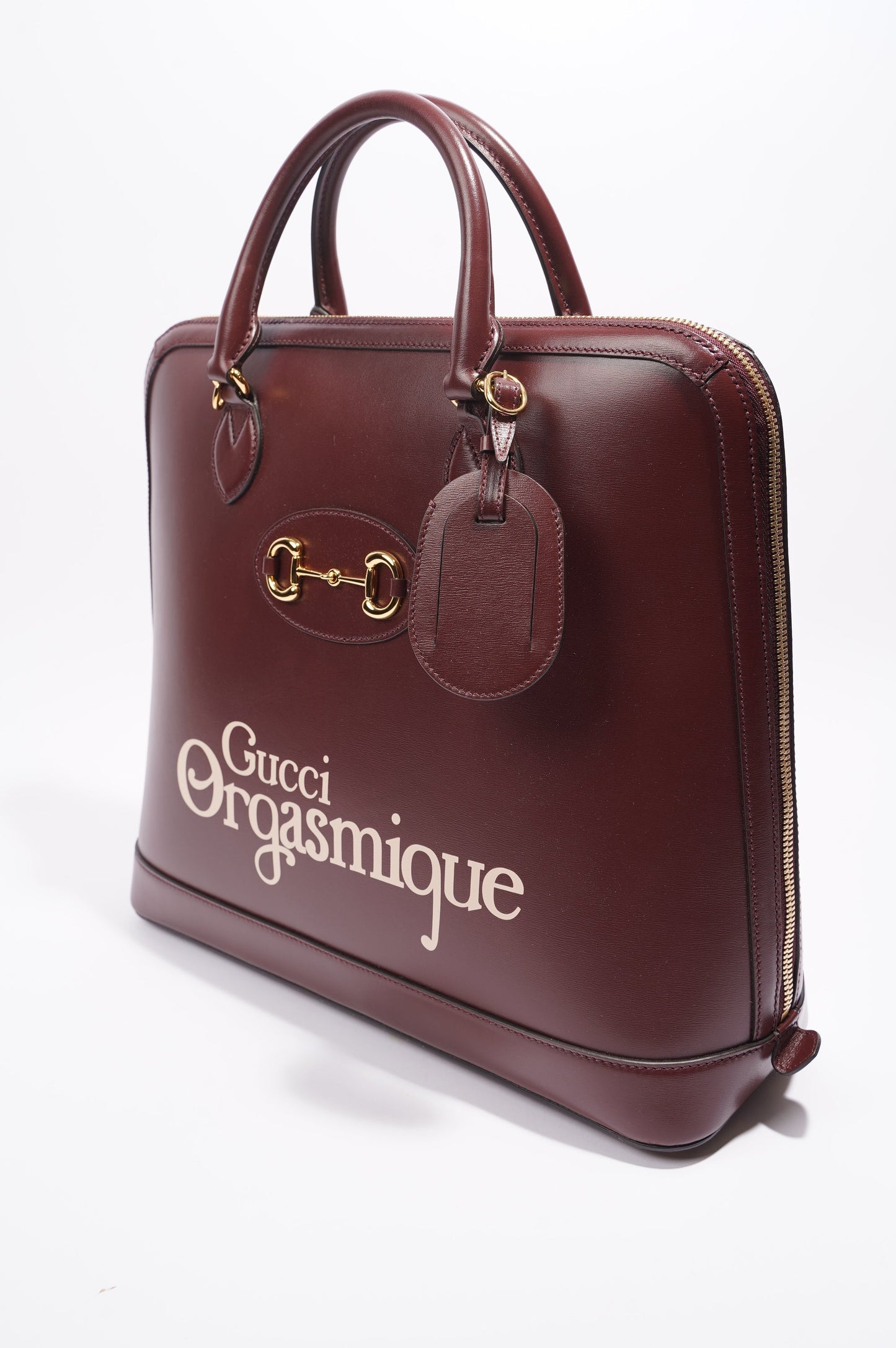 Gucci 1955 Horsebit Duffle Bag Burgundy Leather OS