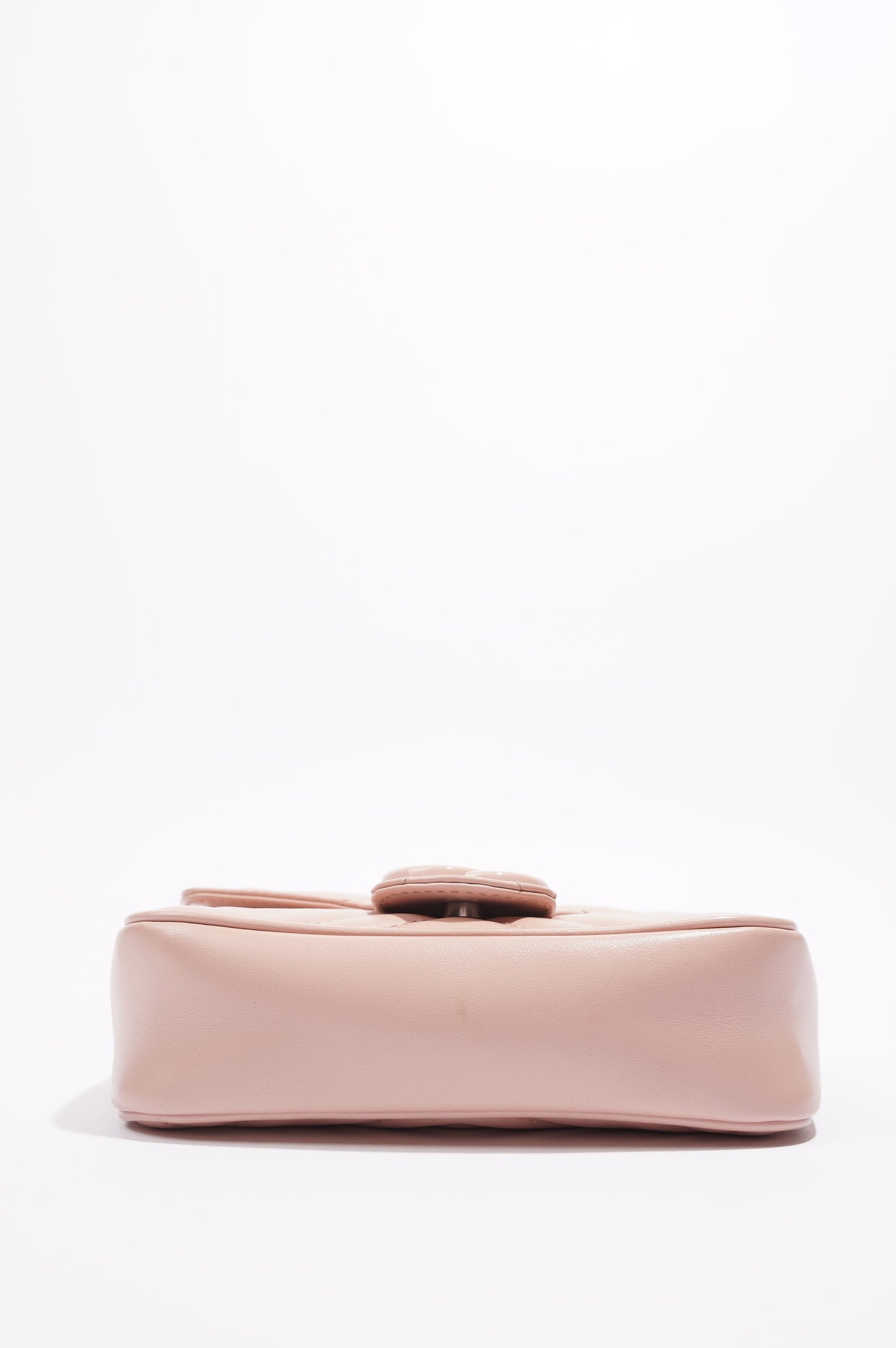 Gucci Womens GG Marmont Chain Belt Bag Pink Leather