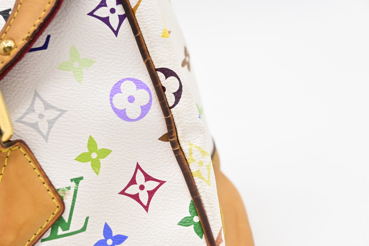 Louis Vuitton Beverly GM in White Multicolor Canvas