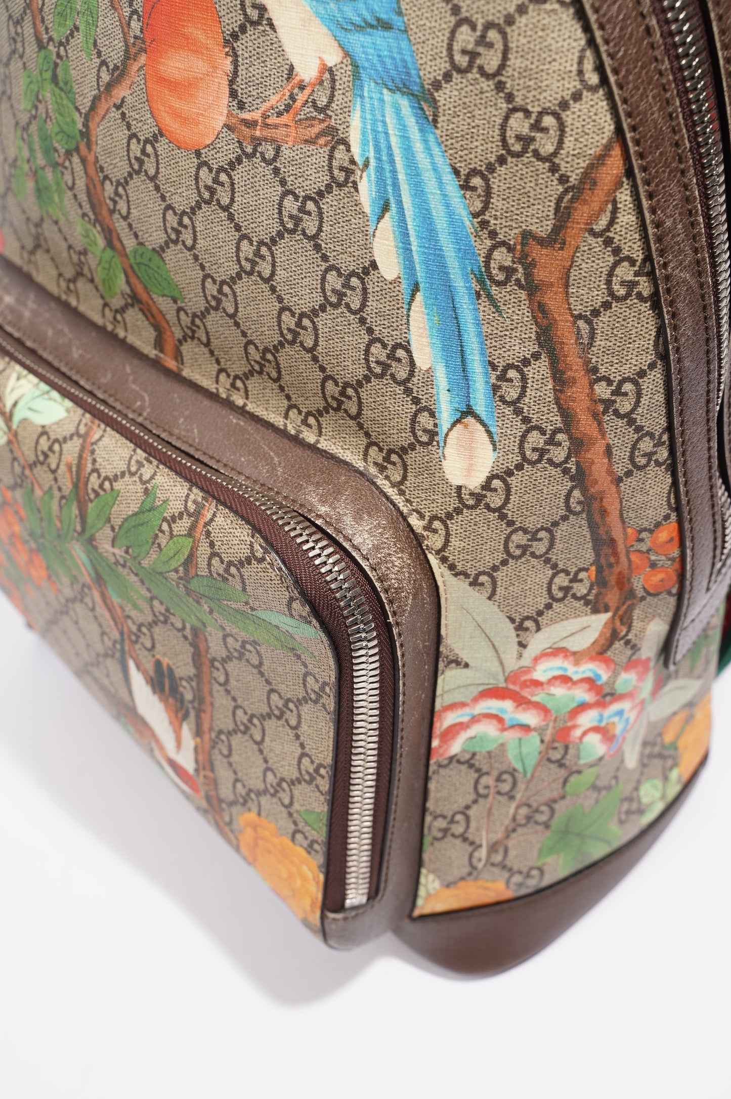 Gucci Womens GG Supreme Backpack Supreme / Floral