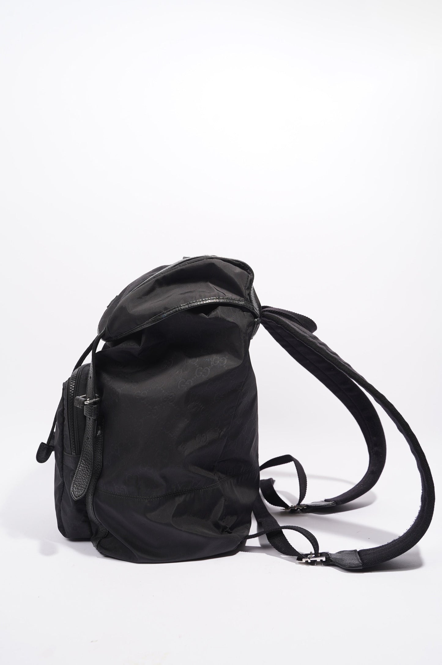 Gucci Vintage Nylon Backpack Black