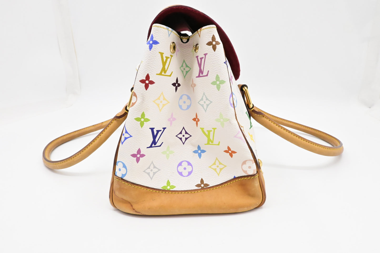 Louis Vuitton Beverly GM in White Multicolor Canvas