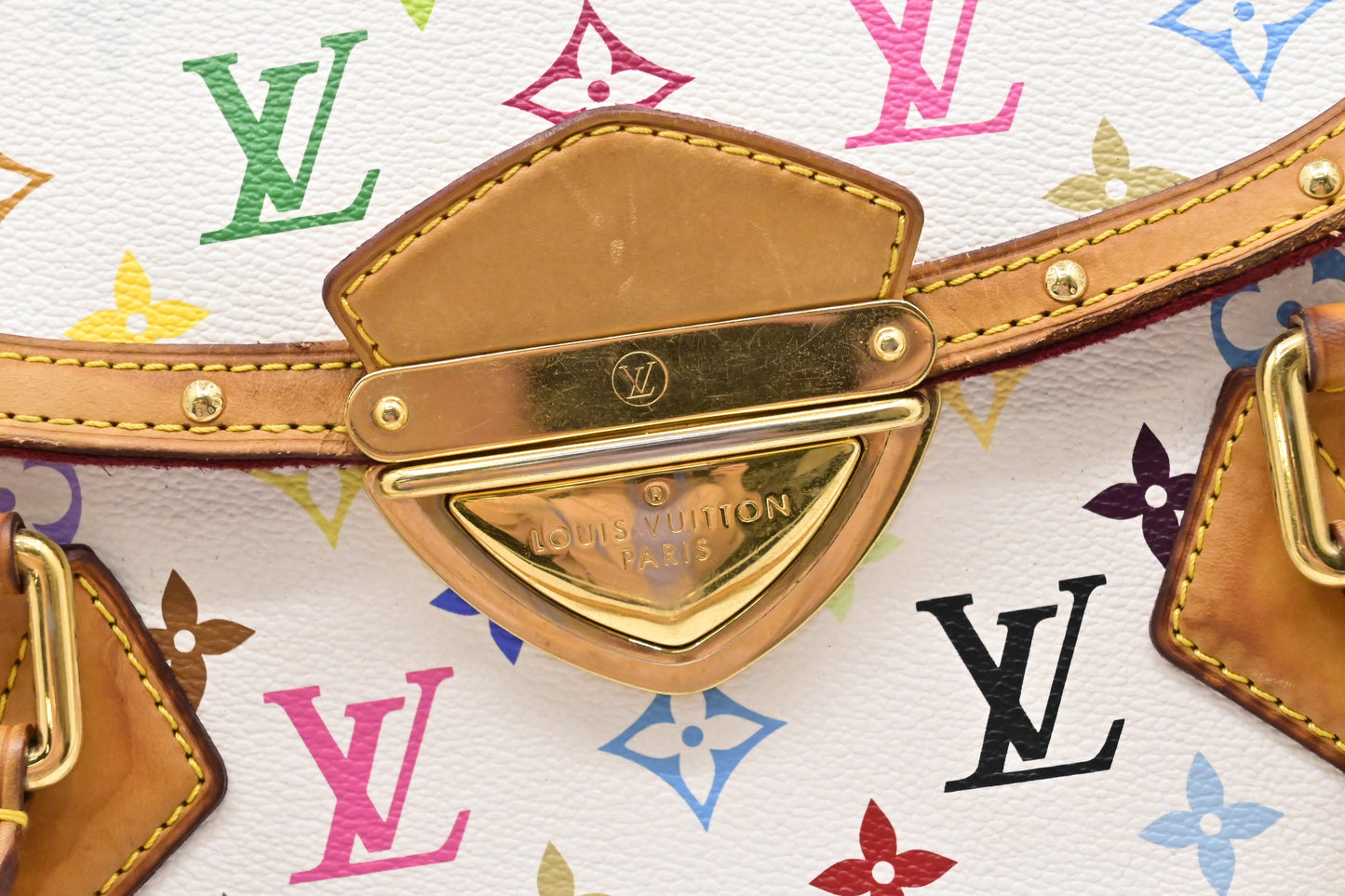 Louis Vuitton Beverly GM in White Multicolor Canvas