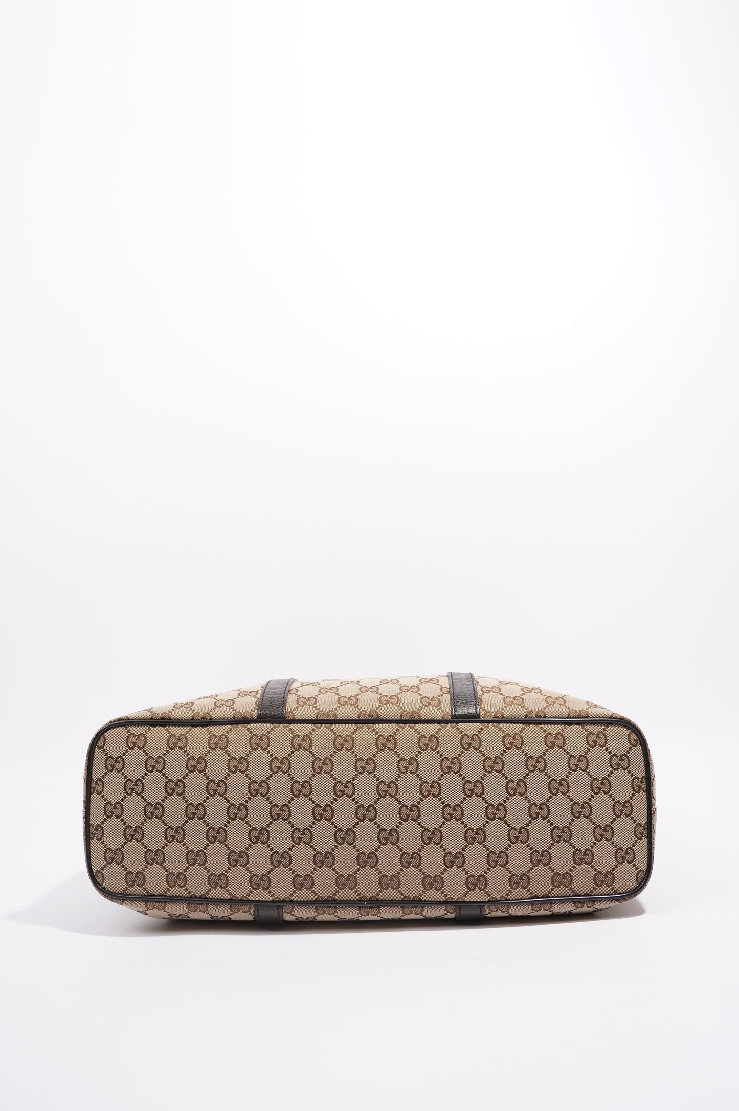 Gucci Womens GG Joy Tote Brown Canvas Large