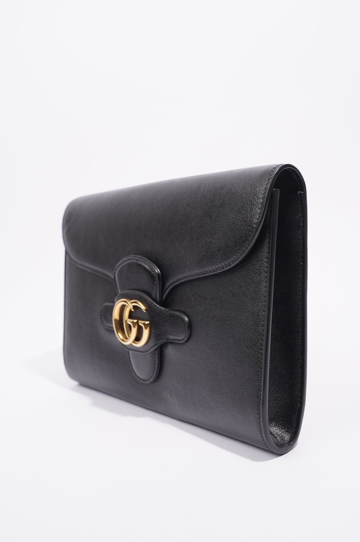 Gucci Womens Marmont Clutch Bag Black / Gold