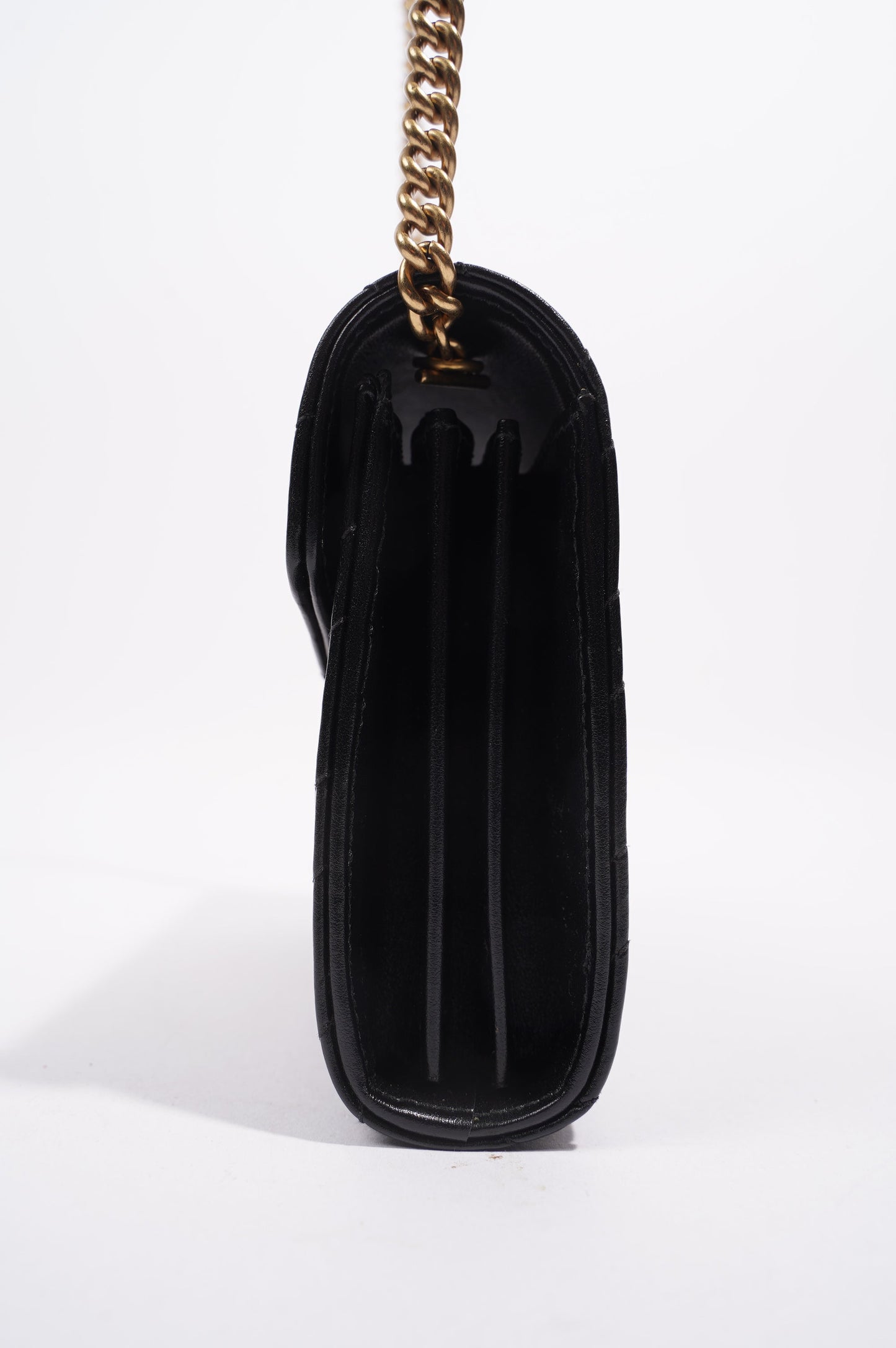 Gucci Womens GG Marmont Bag Black Matelasse Mini