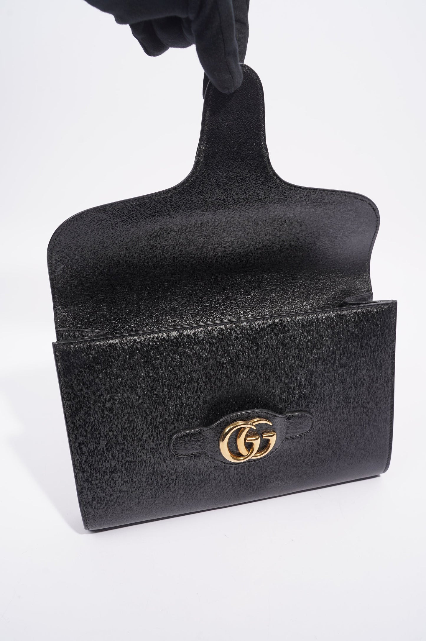 Gucci Womens Marmont Clutch Bag Black / Gold