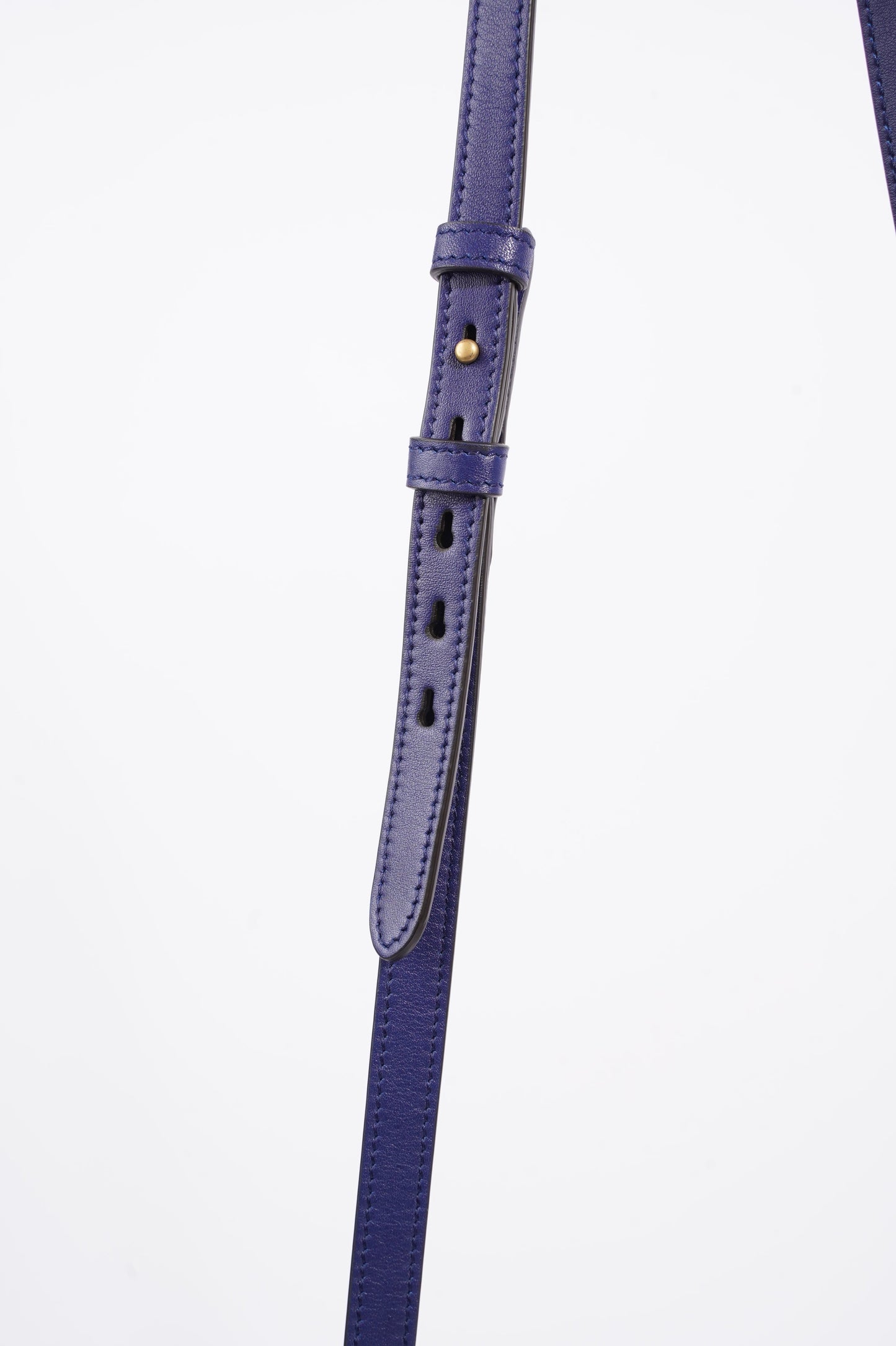 Gucci Womens Matelasse GG Marmont Bag Blue Velvet Small