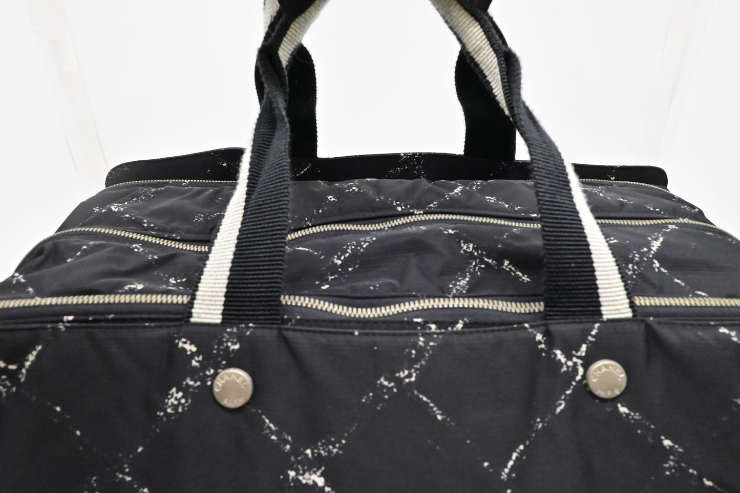 Chanel Travel Line Travel Bag in Black Nylon