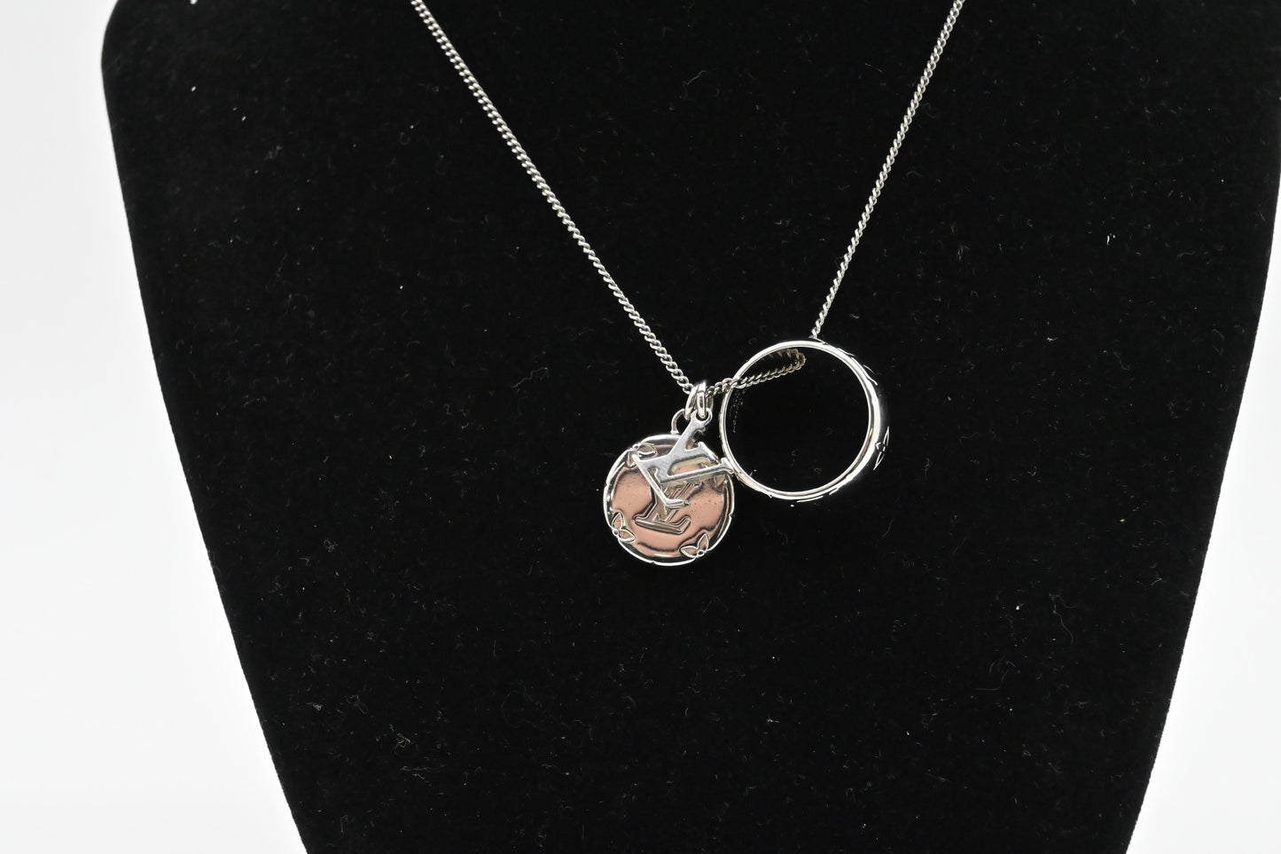 Louis Vuitton Monogram Charms Ring Necklace
