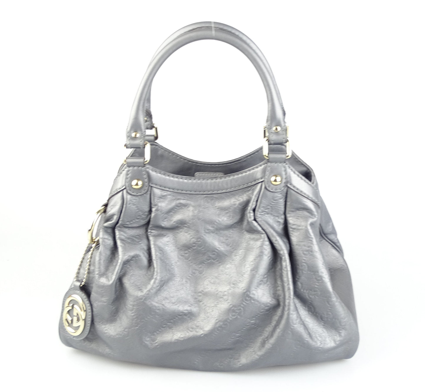 Gucci Grey Guccissima Sukey Tote