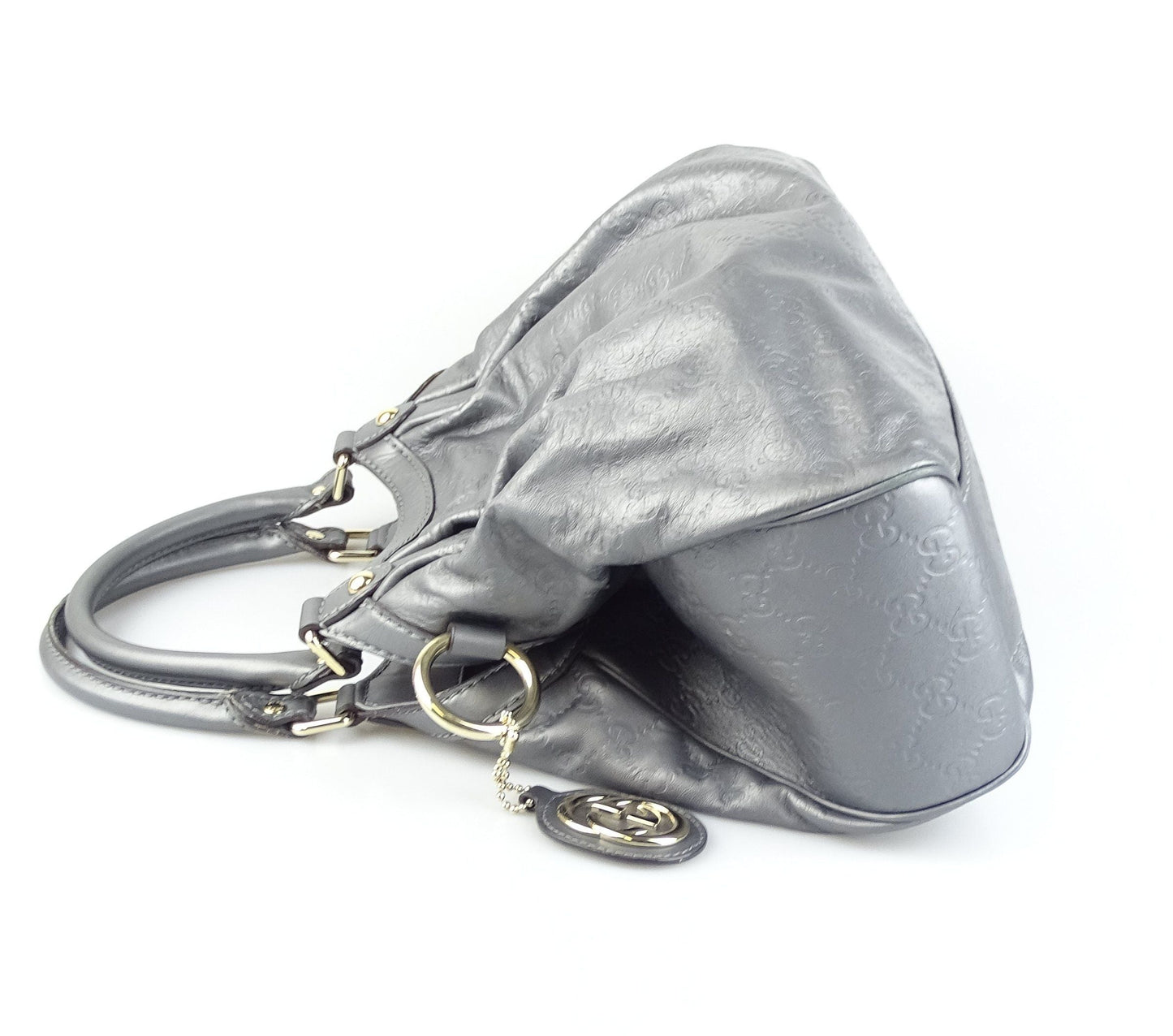 Gucci Grey Guccissima Sukey Tote