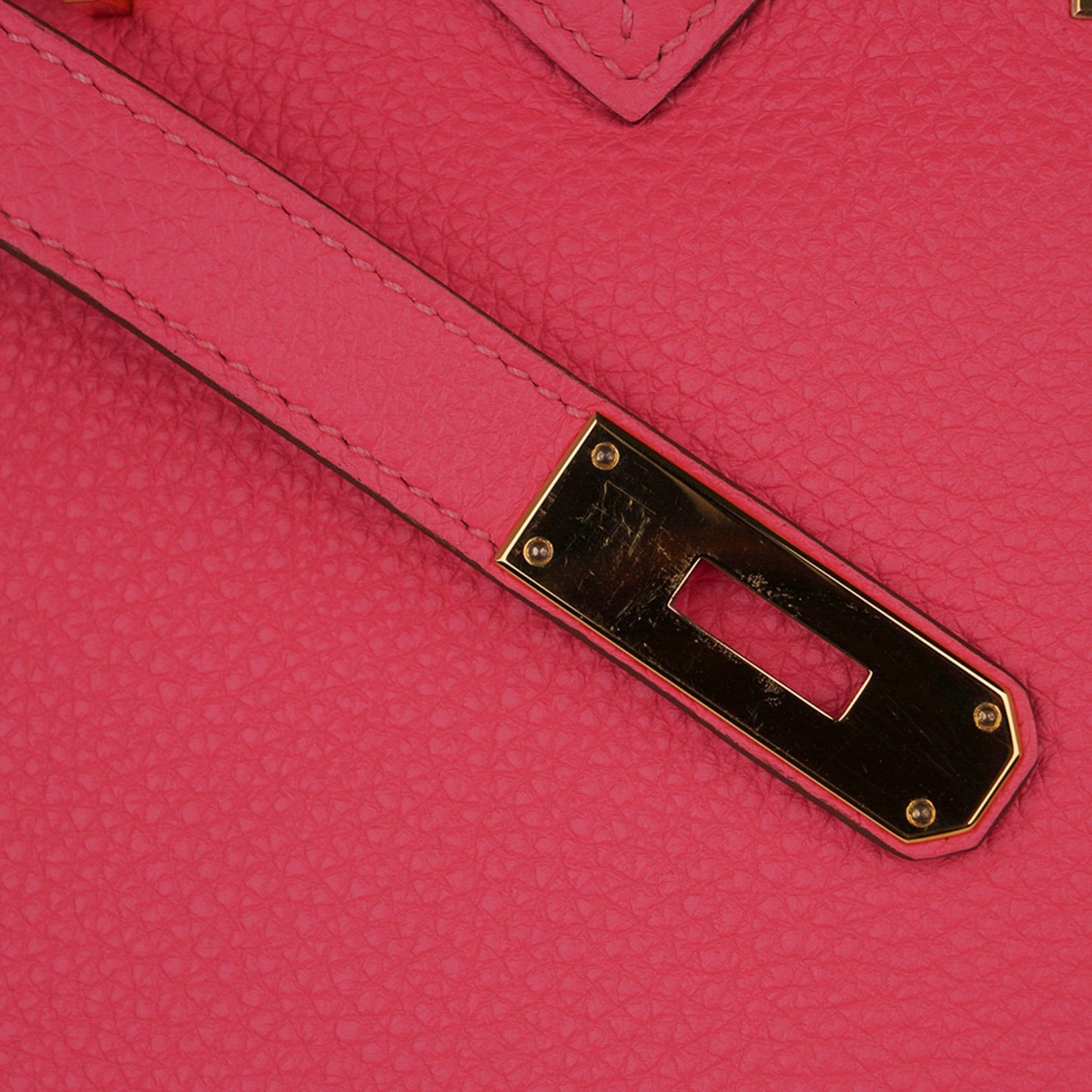 Hermes Birkin 35 Bag Rose Lipstick Pink Togo Gold Hardware