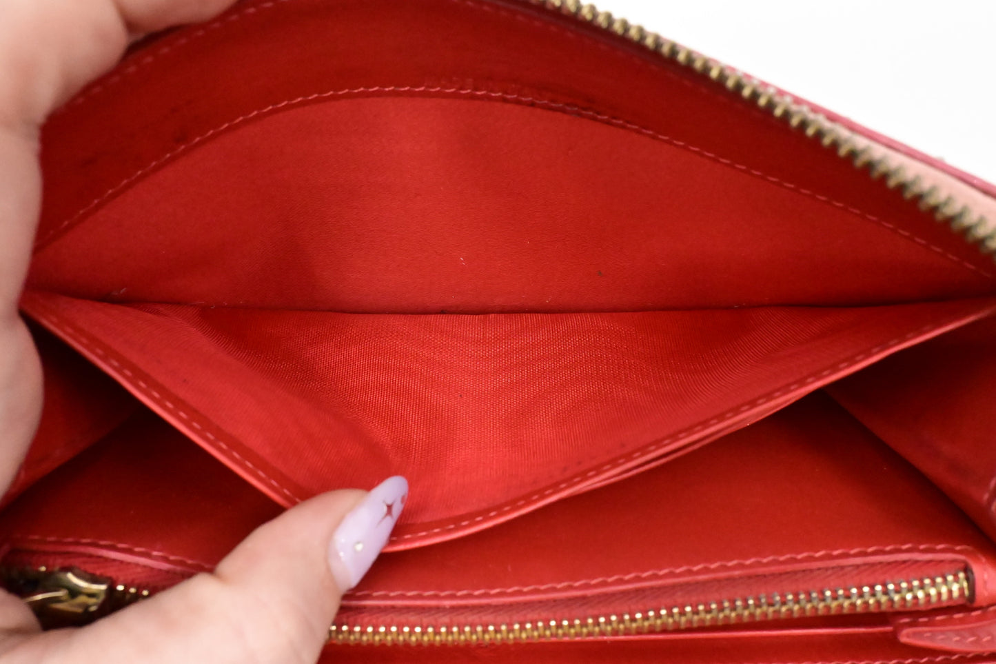 Louboutin Studded Long Zippy Wallet in Light Pink Leather