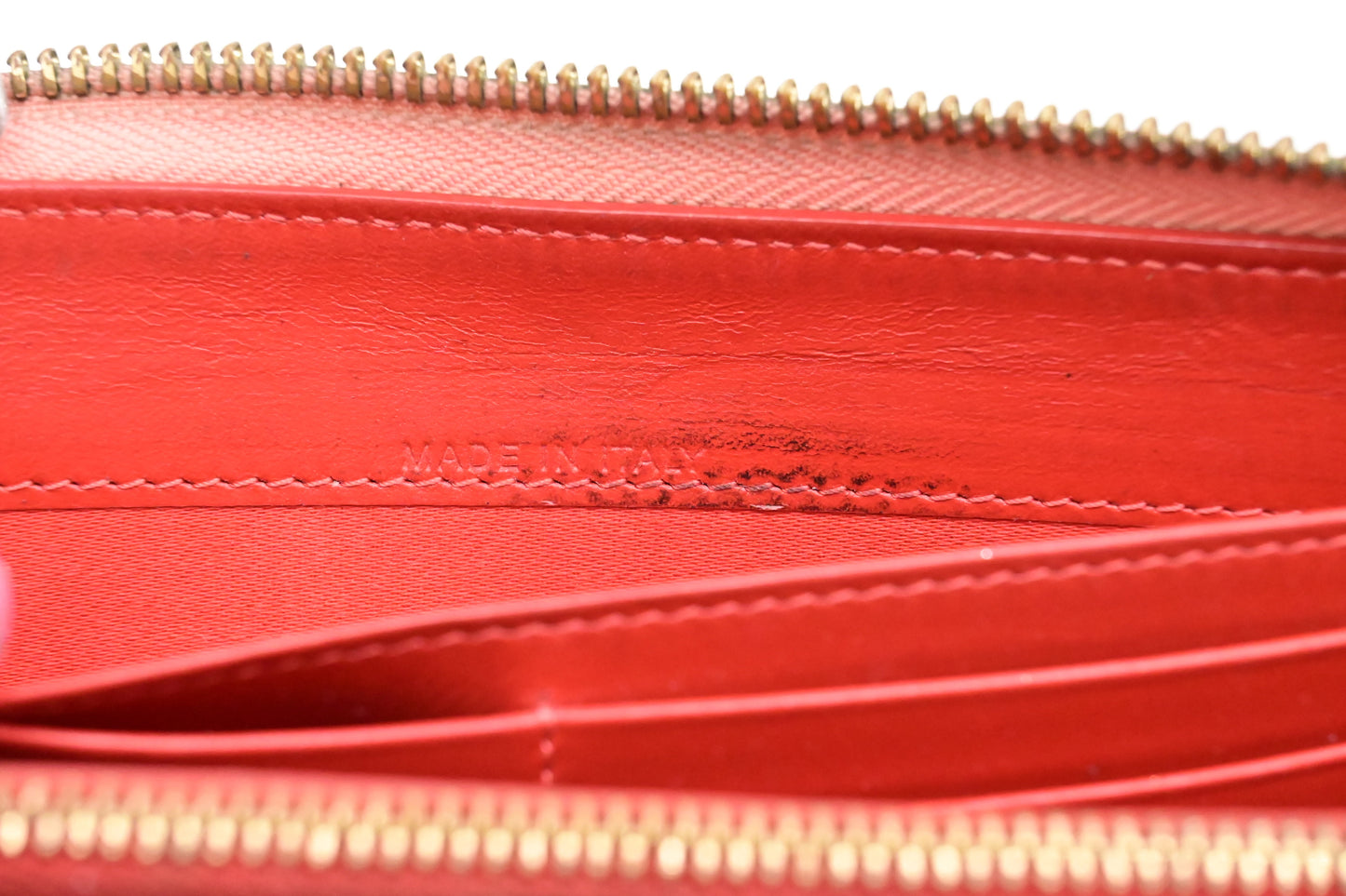 Louboutin Studded Long Zippy Wallet in Light Pink Leather