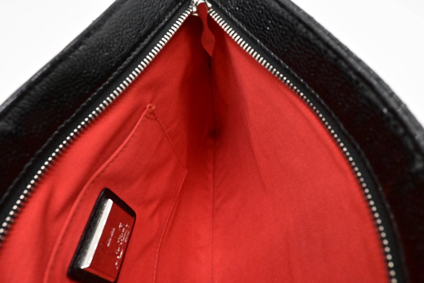 Louboutin Loubiposh Clutch in Black Spiked Leather