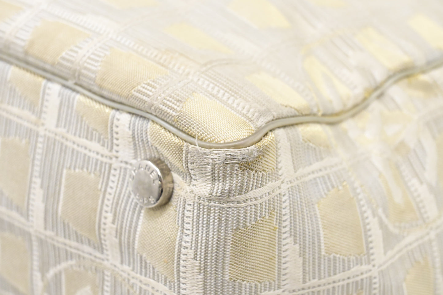 Chanel New Travel Line Tote in Champagne Canvas