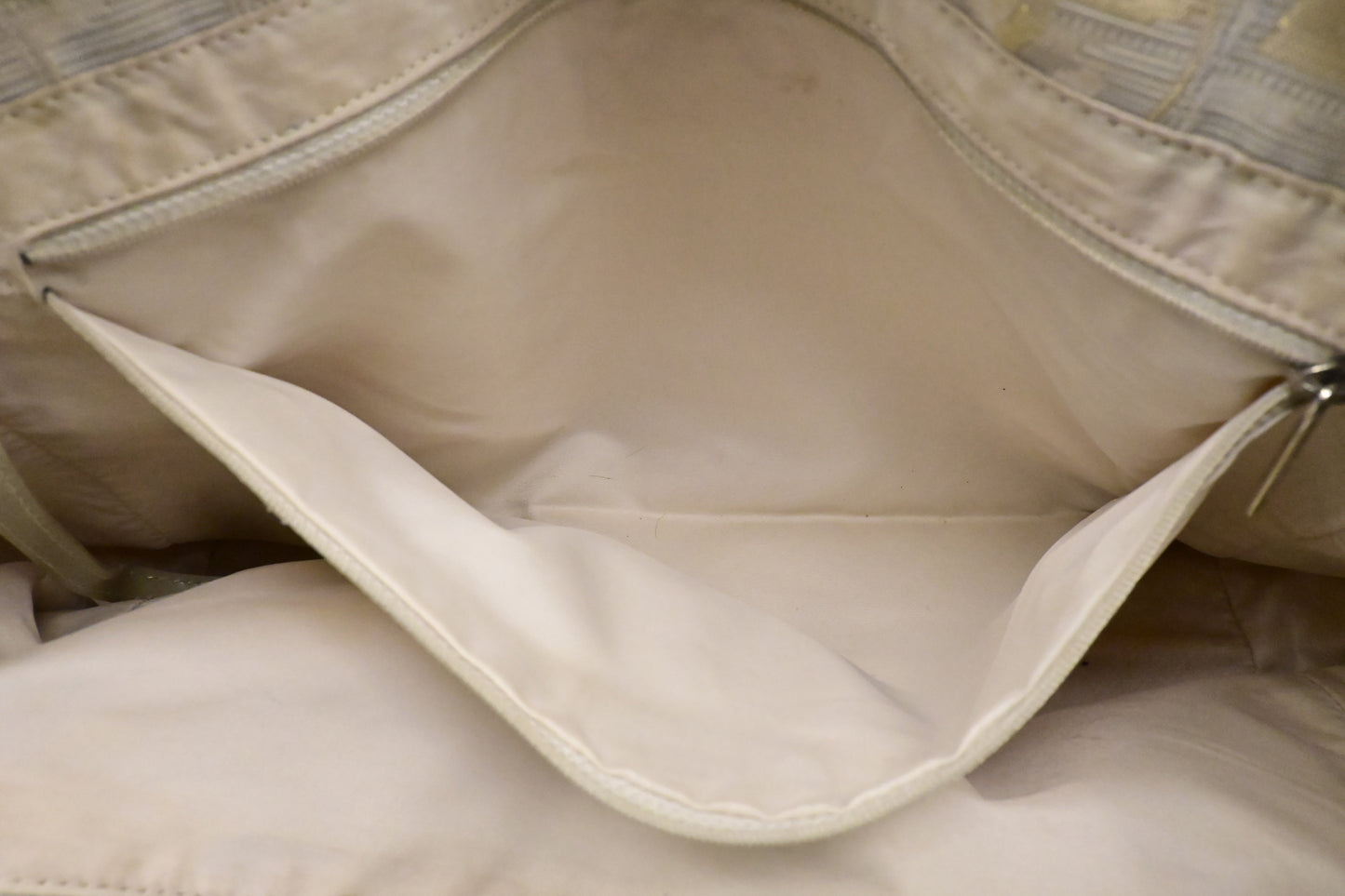 Chanel New Travel Line Tote in Champagne Canvas