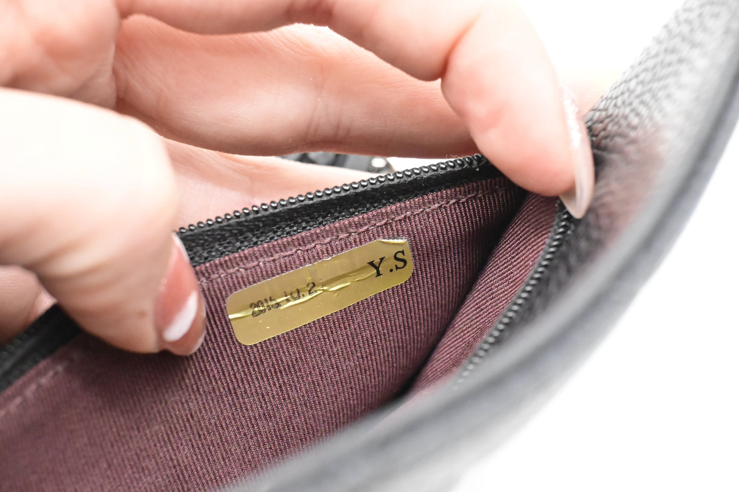 Chanel Wallet on Chain in Black Mattelassé Caviar Leather