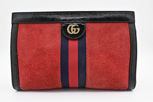 Gucci Ophidia Crossbody in Red Suede