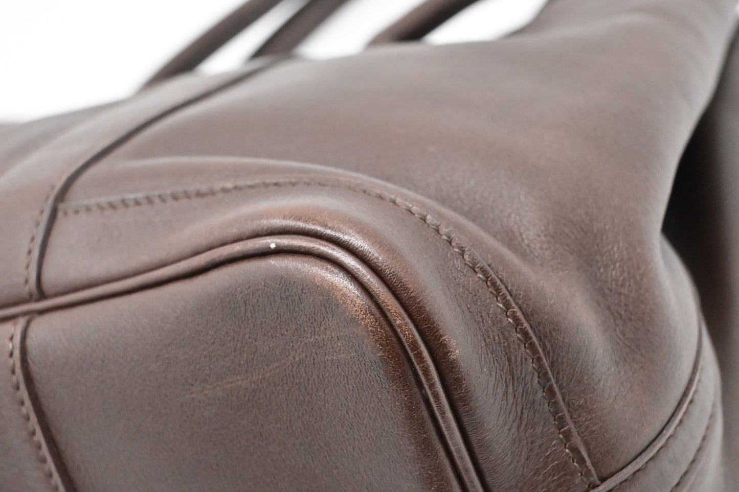 Hermes Bolduc Garden Party TPM in Chocolate Swift Leather