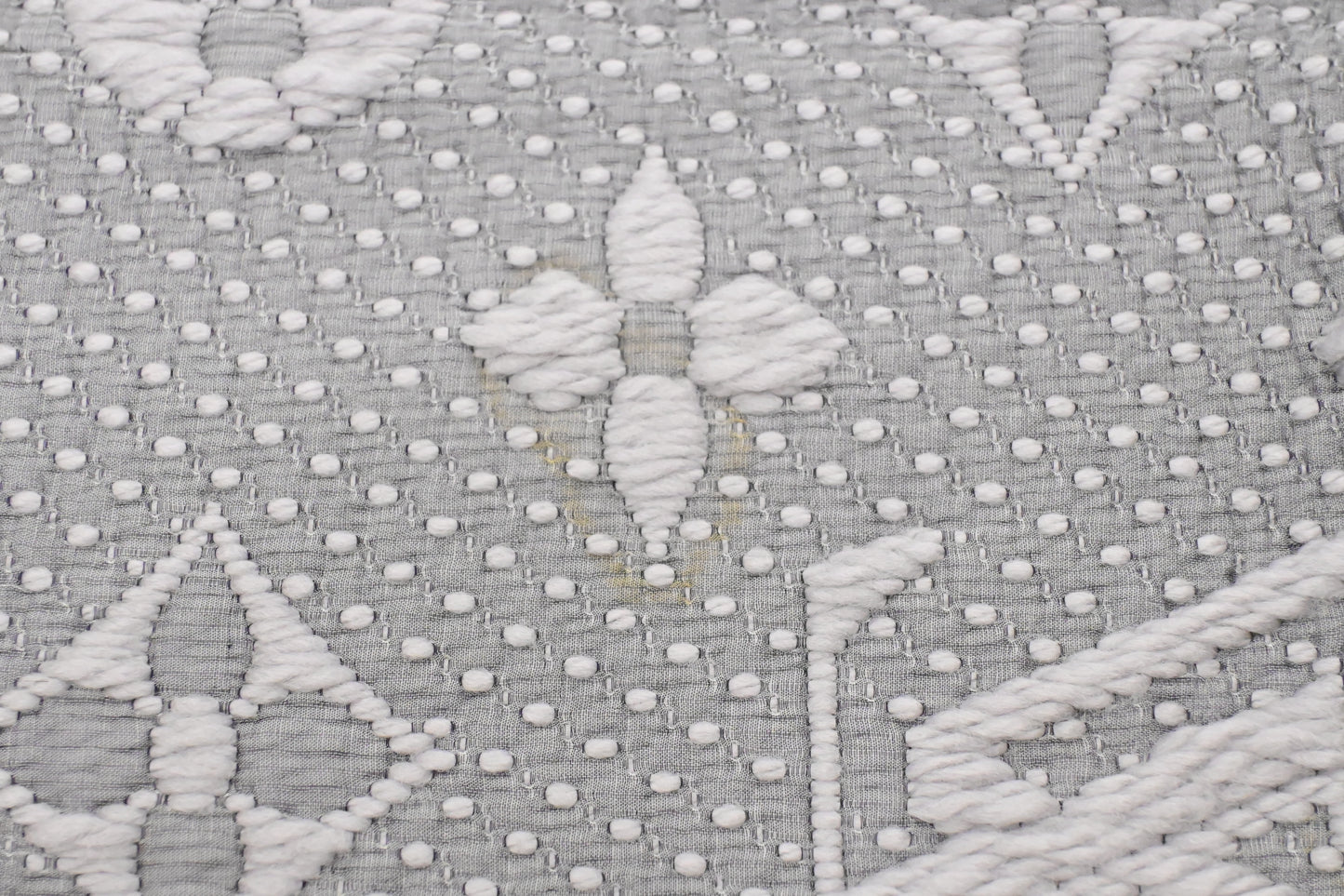 Louis Vuitton Logomania Scarf in Gray Wool and Silk