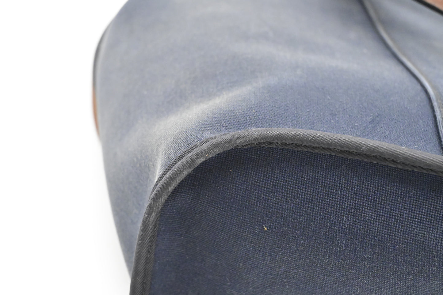 Hermes Cabag Elan PM in Navy Blue Canvas