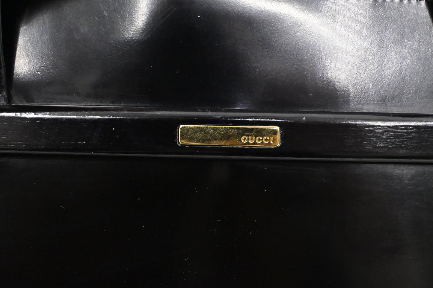 Gucci Tote Bag in Black Patent Leather