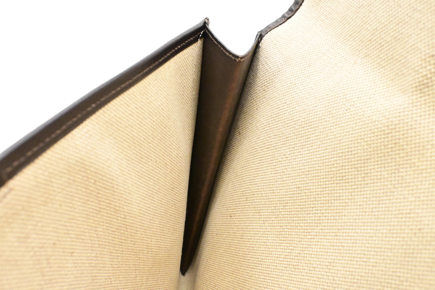 Hermes Jige GM in Dark Brown Box Calf Leather