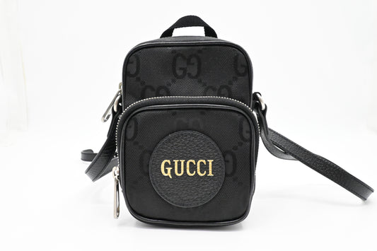 Gucci Off The Grid Mini Crossbody in Black Econyl Canvas