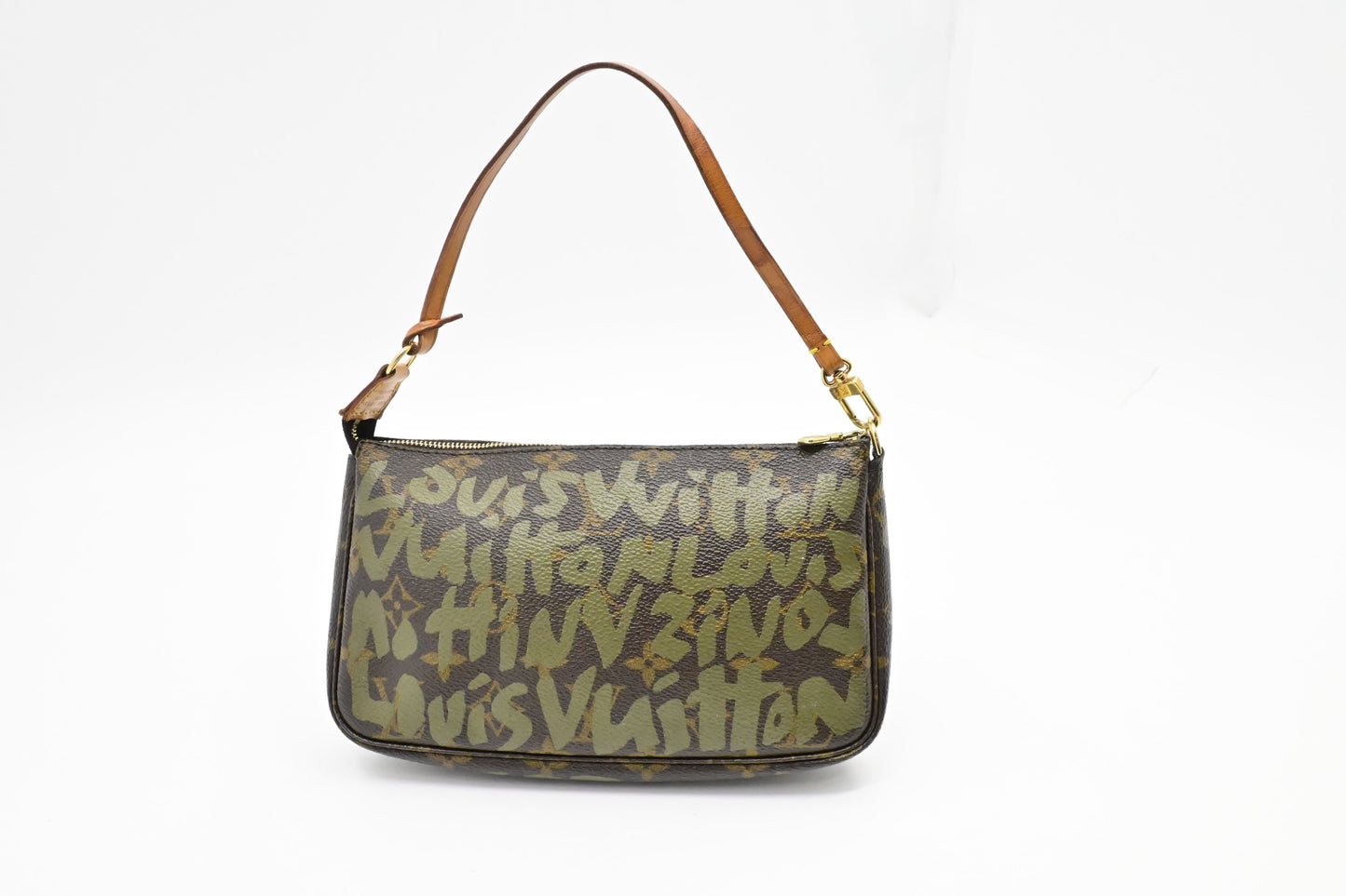 Louis Vuitton x Stephen Sprouse Pochette Accessoires in Green Graffiti Monogram Canvas