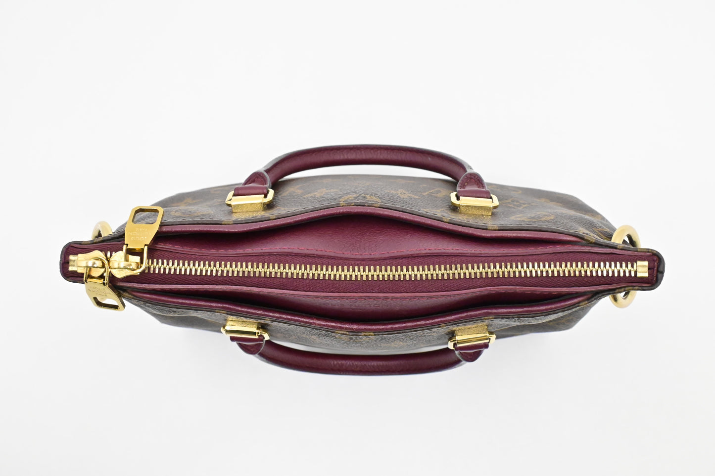 Louis Vuitton Pallas BB in Monogram Canvas & Raisin Leather