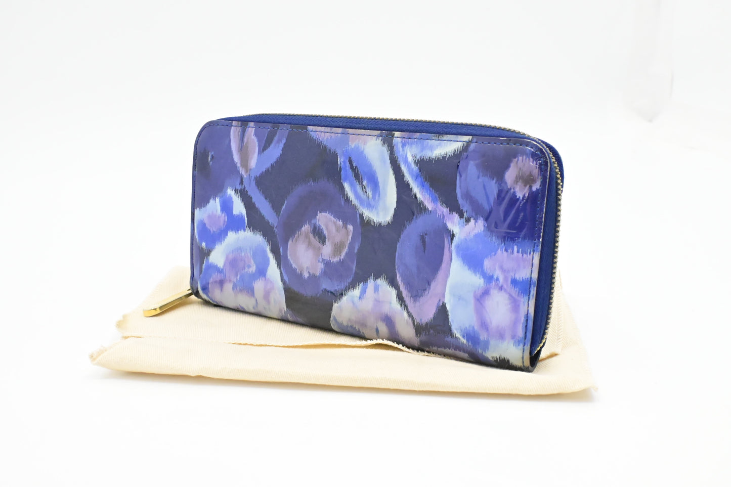 Louis Vuitton Long Zippy Wallet in Ikat Grand Blue Vernis Leather