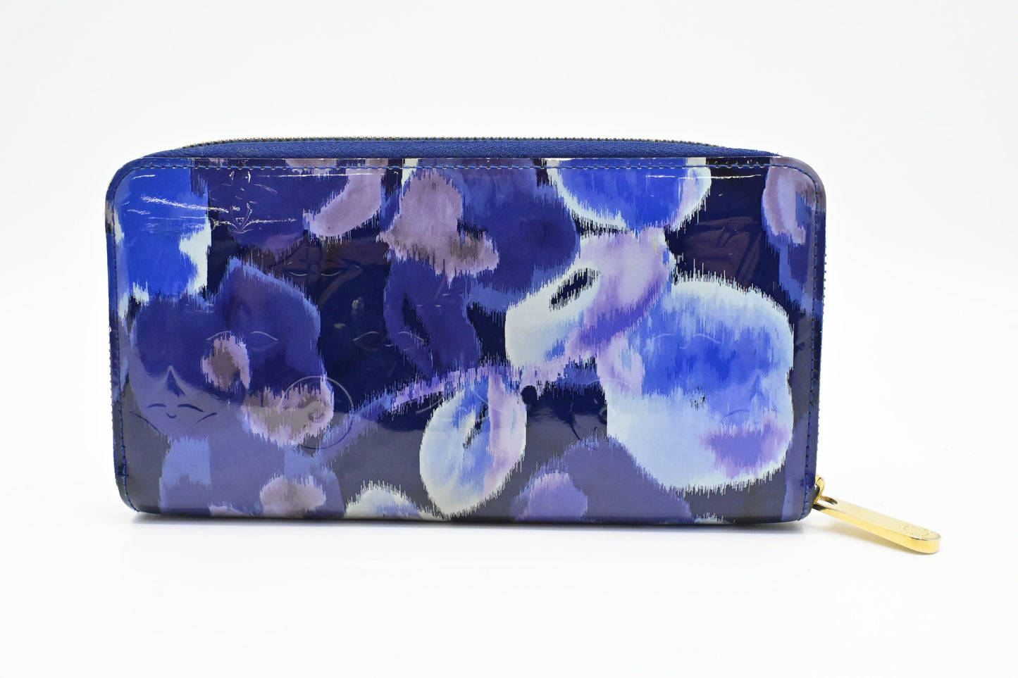 Louis Vuitton Long Zippy Wallet in Ikat Grand Blue Vernis Leather