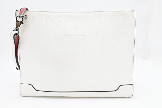 Louboutin Skypouch Crossbody in White Leather