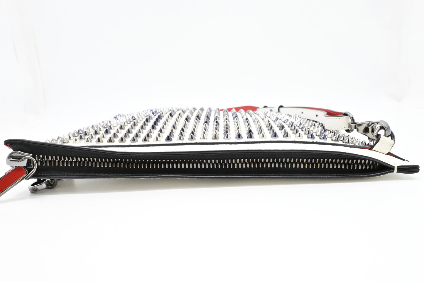 Louboutin Skypouch Crossbody in White Leather