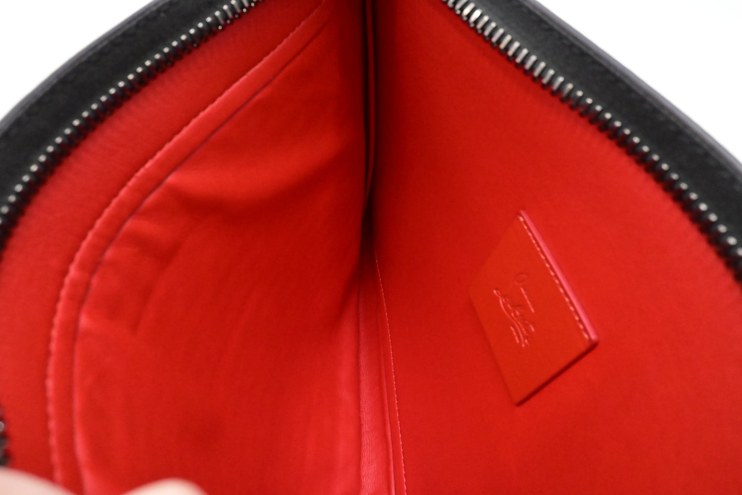 Louboutin Skypouch Crossbody in White Leather