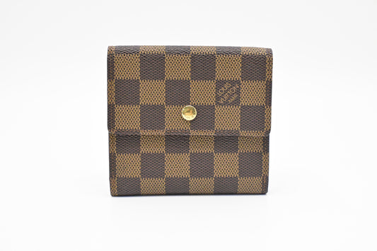 Louis Vuitton Elise Wallet in Damier Ebene Canvas