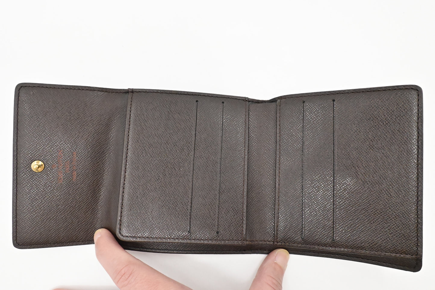Louis Vuitton Elise Wallet in Damier Ebene Canvas