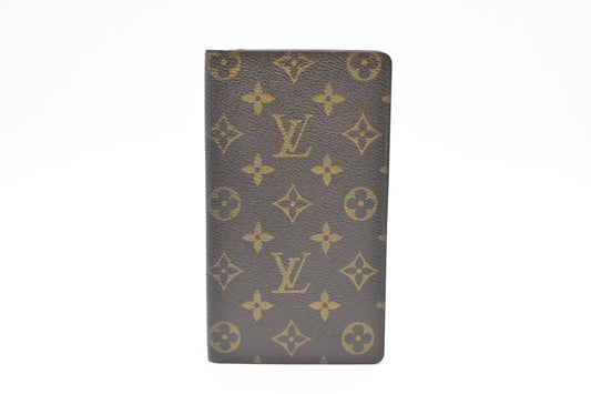 Louis Vuitton Vertical Bifold Wallet in Monogram Canvas