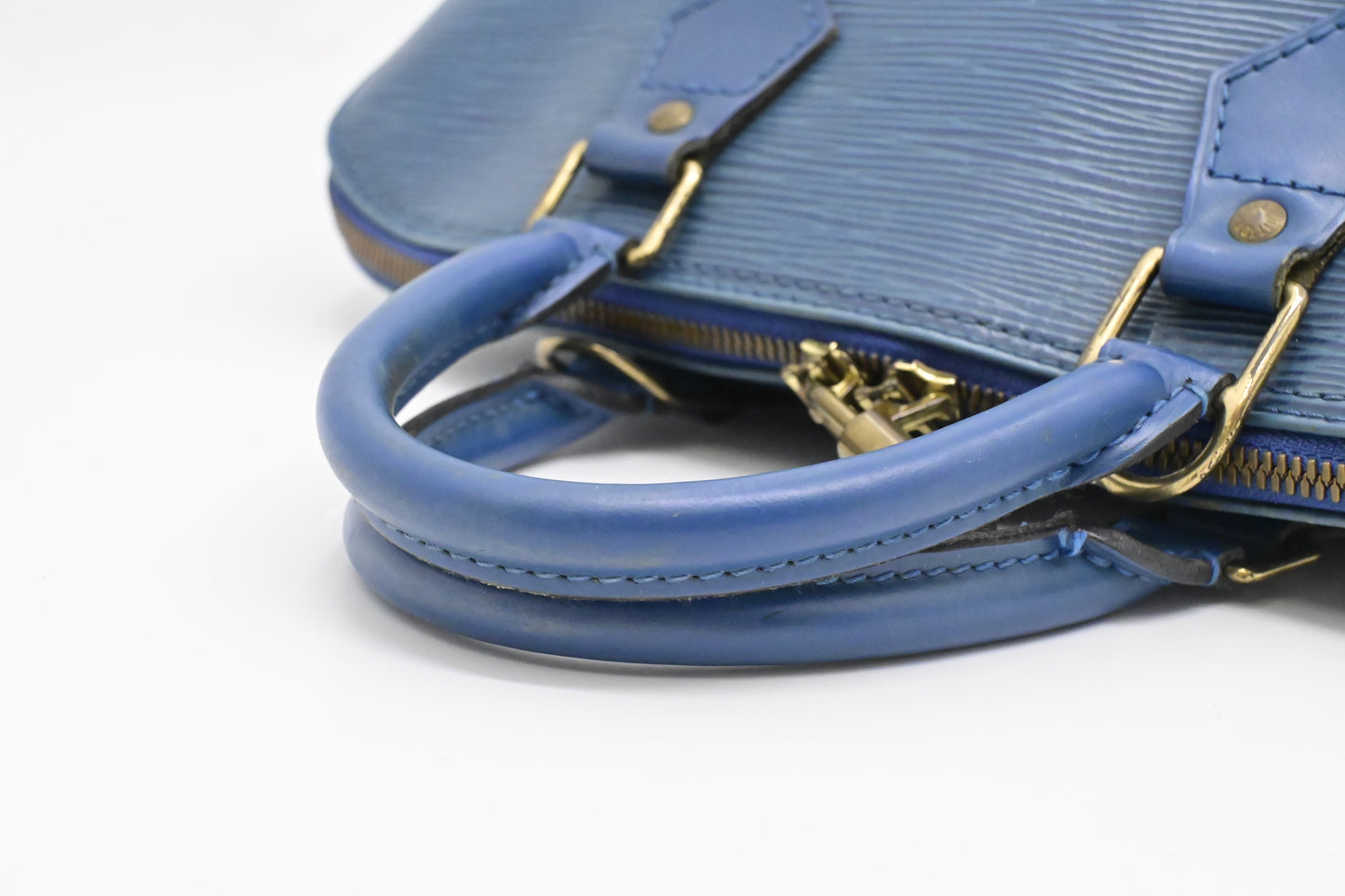 Louis Vuitton Alma PM in Blue Epi Leather