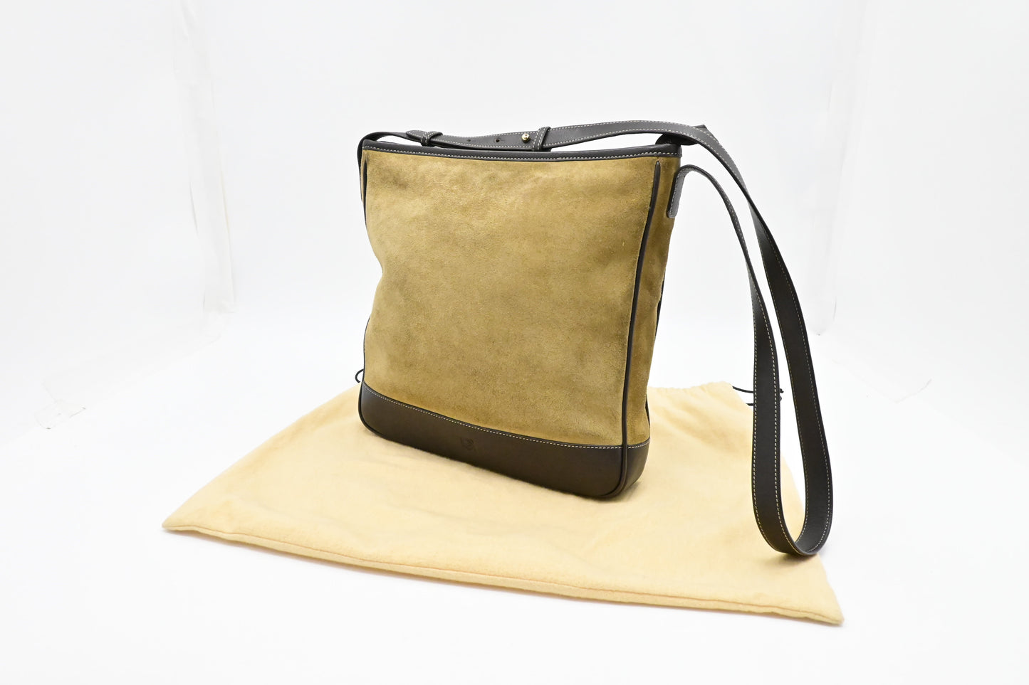 Loewe Crossbody in Brown Suede