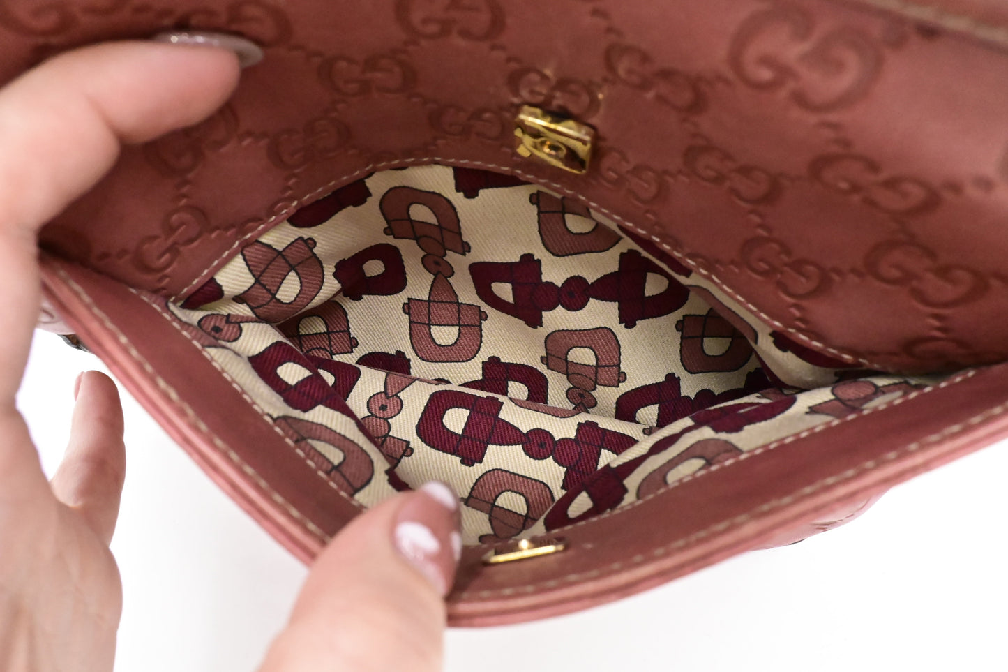 Gucci Hand Tote in Pink Guccissima Leather