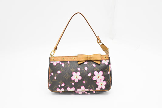 Louis Vuitton x Takashi Murakami Pochette Accessoires in Cherry Blossom Monogram Canvas