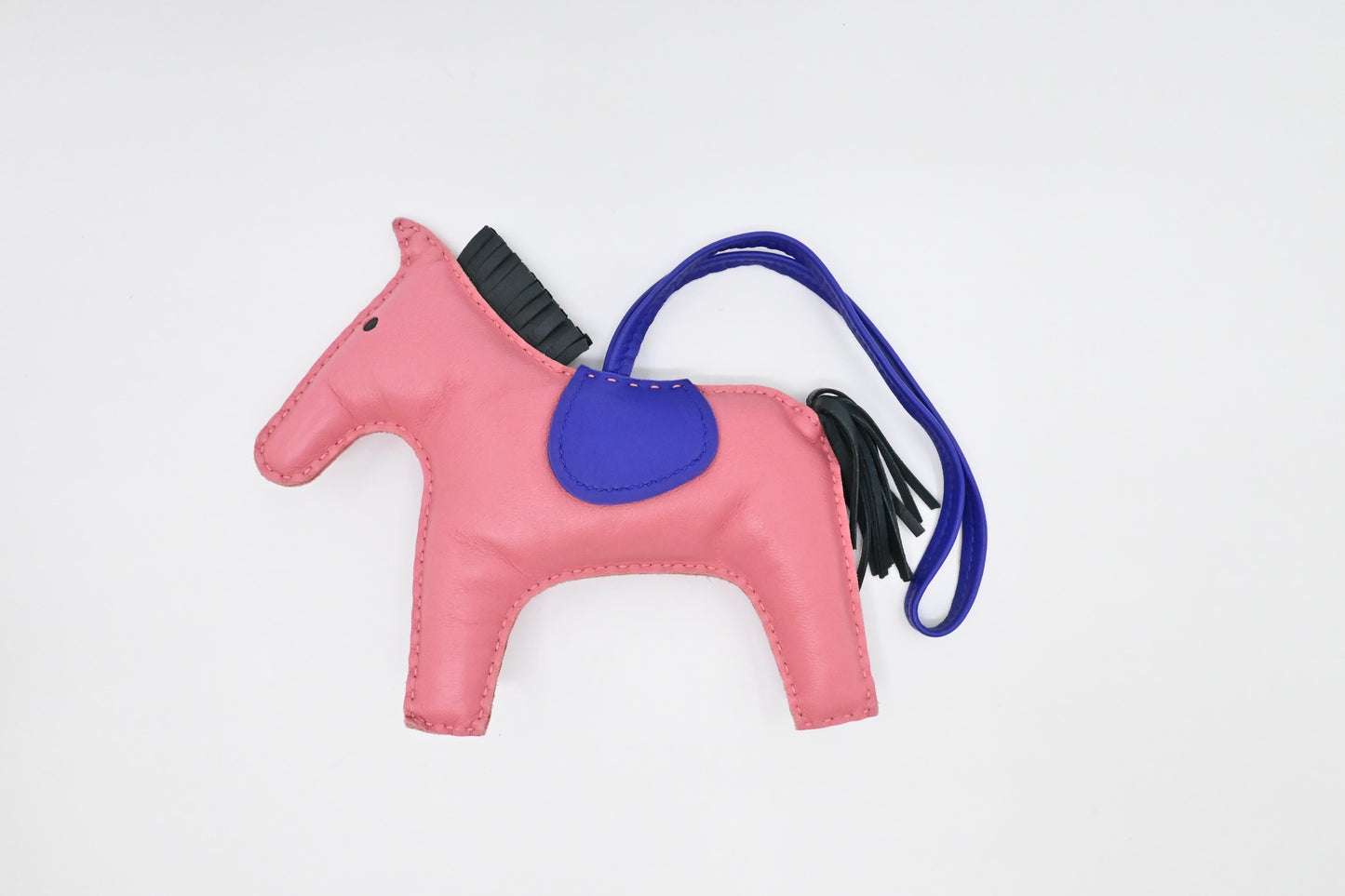 Hermes Rodeo GM Charm in Pink Leather