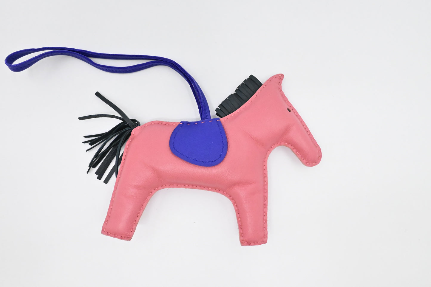 Hermes Rodeo GM Charm in Pink Leather
