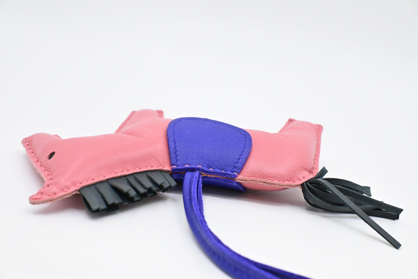 Hermes Rodeo GM Charm in Pink Leather