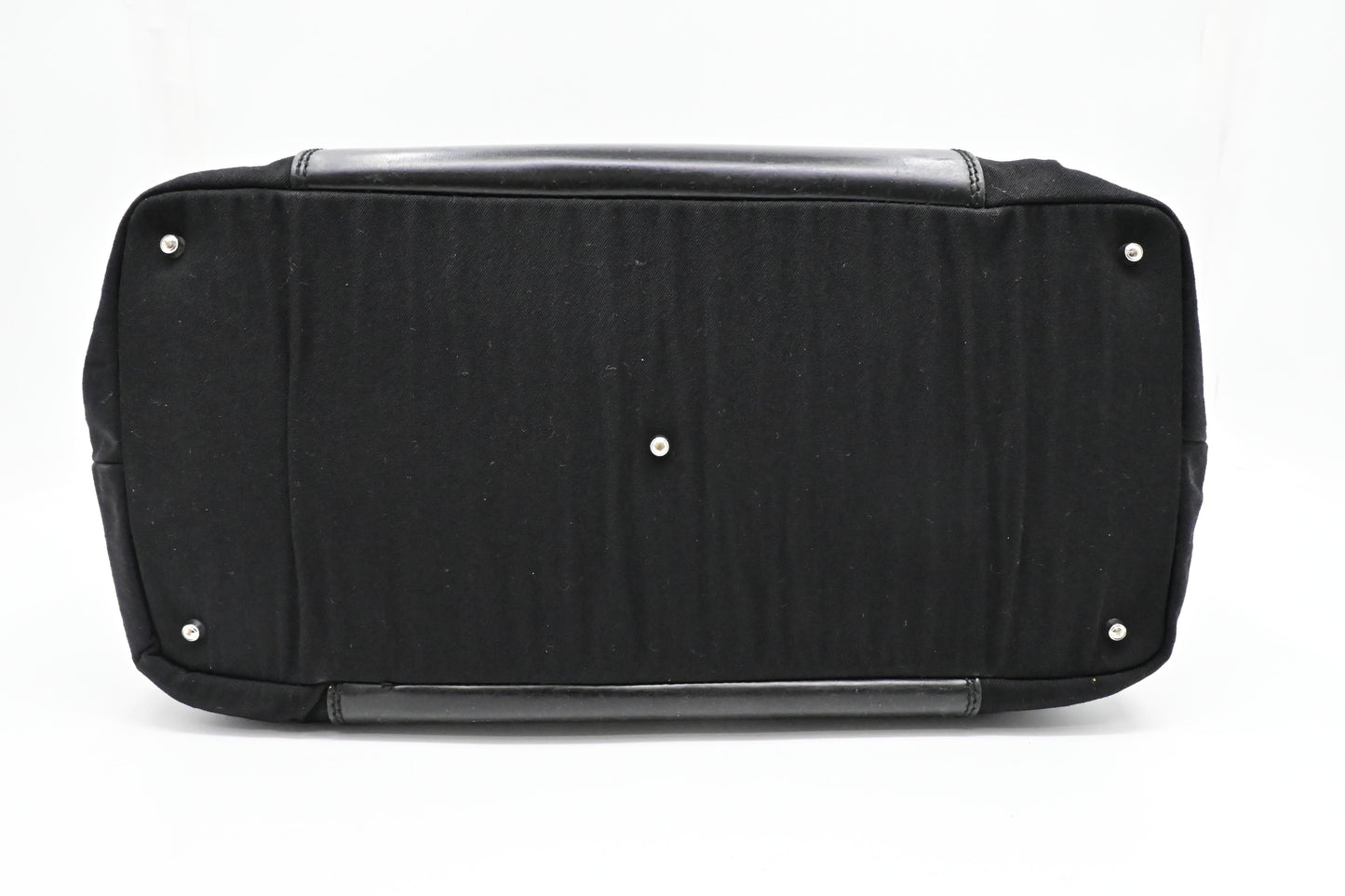 Gucci Tote Bag in Black Canvas & Leather