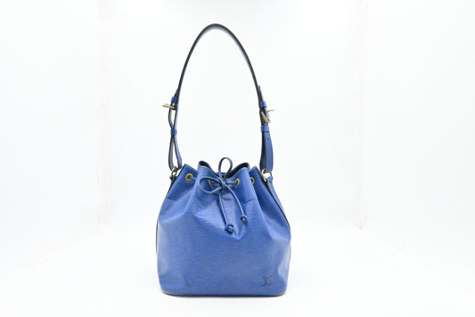 Louis Vuitton Petit Noe in Epi Blue Leather