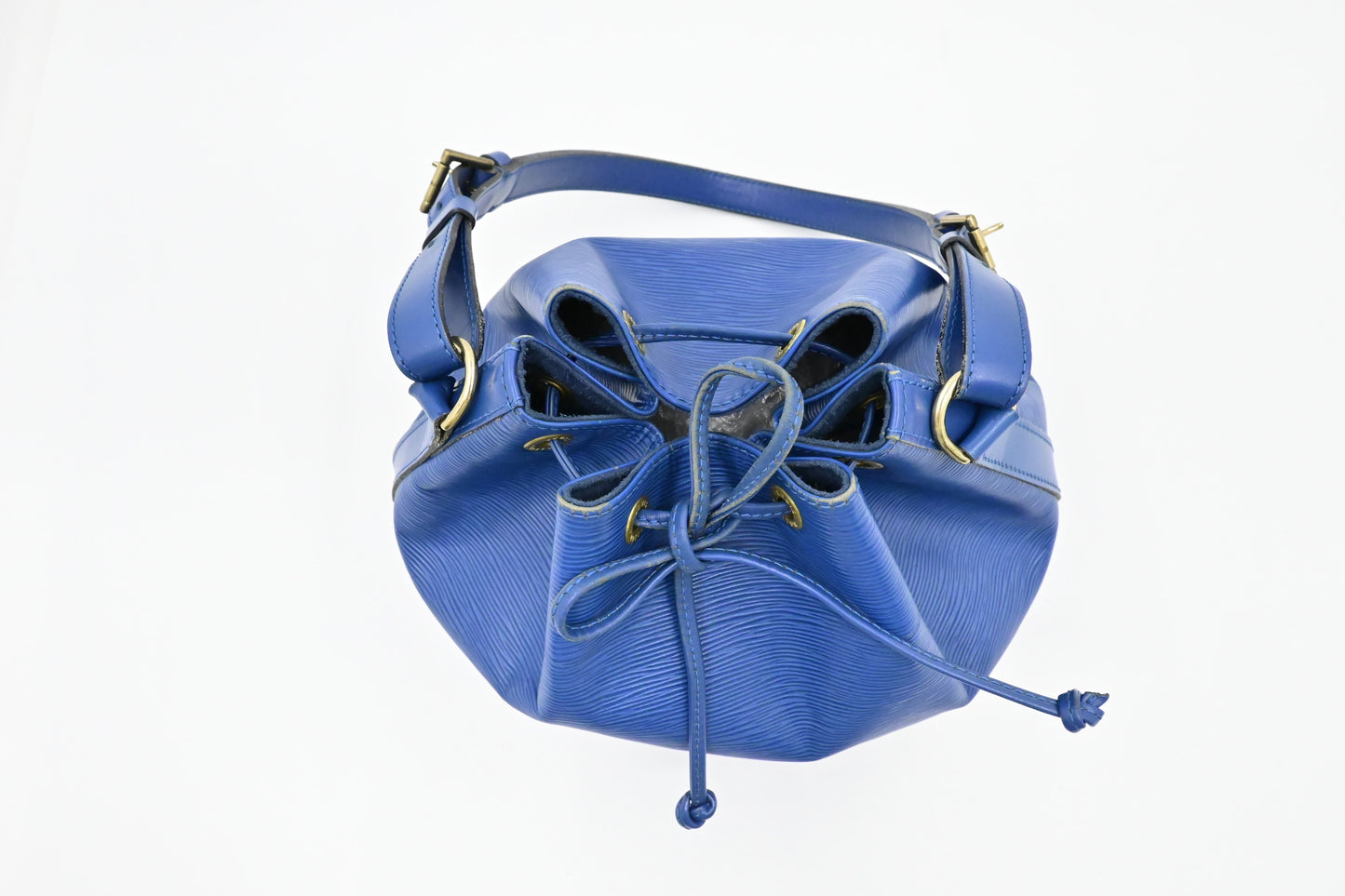 Louis Vuitton Petit Noe in Epi Blue Leather